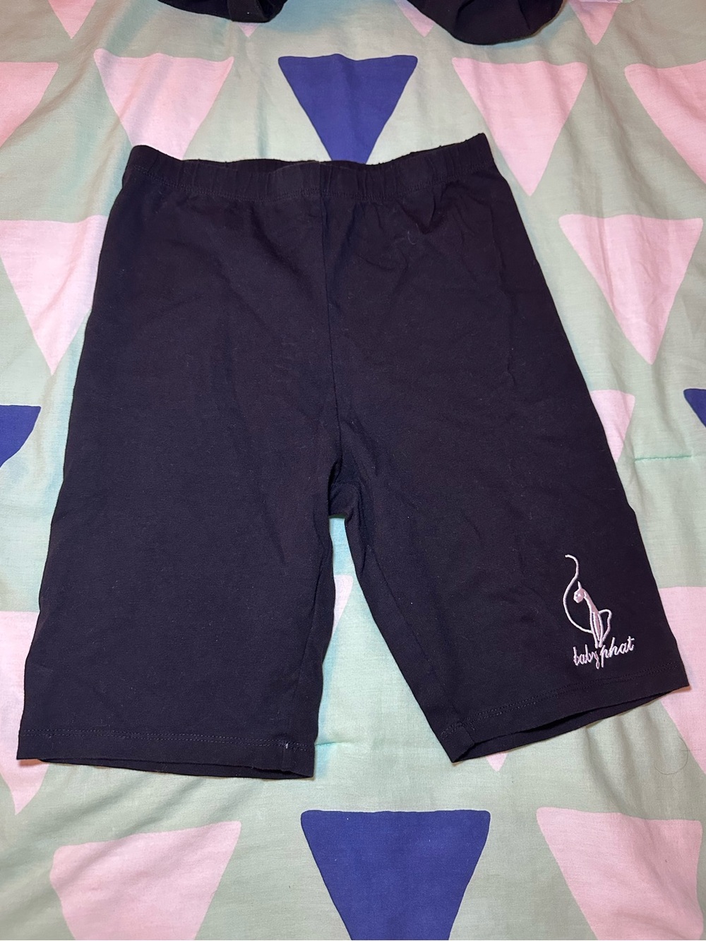 Forever 21 x Baby Phat Black High-Waist Knit Bike Shorts